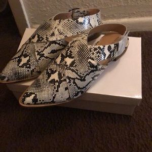 Snake print shoes